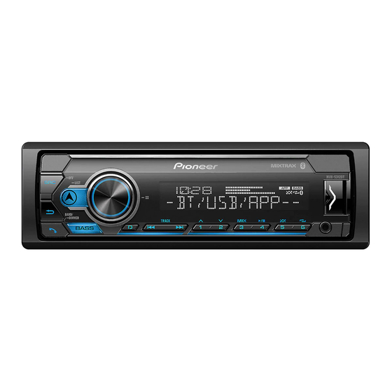 Pioneer MVH-S312BT Mode D'emploi