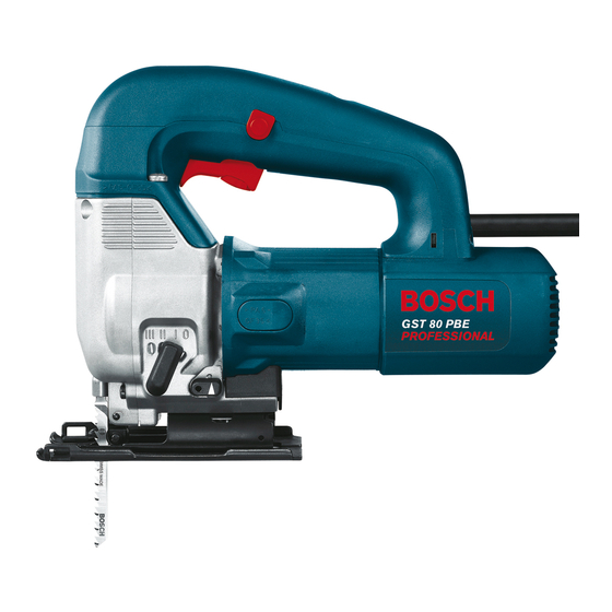 Bosch GST 80 PB Professional Notice Originale