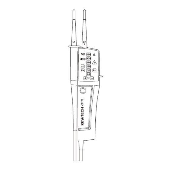 Kewtech KT170 Notice D'utilisation