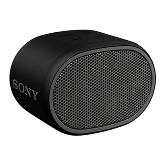 Sony SRS-XB01 Guide D'aide