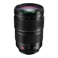 Panasonic LUMIX S PRO 24-70 mm F2.8 Manuel D'utilisation