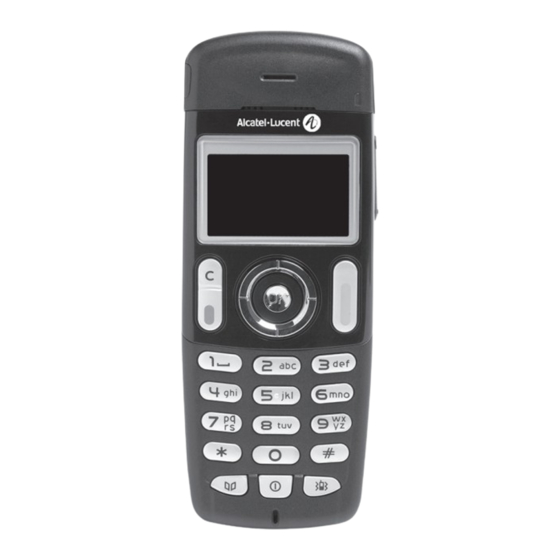 Alcatel Lucent 400 DECT Handset Mode D'emploi