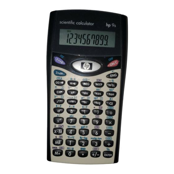 HP 9S Mode D'emploi