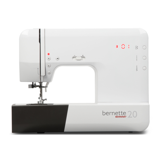 Bernina bernette 20 Manuel D'instructions