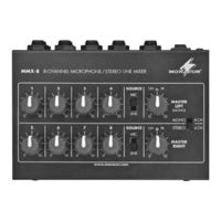 Monacor MMX-8 Mode D'emploi
