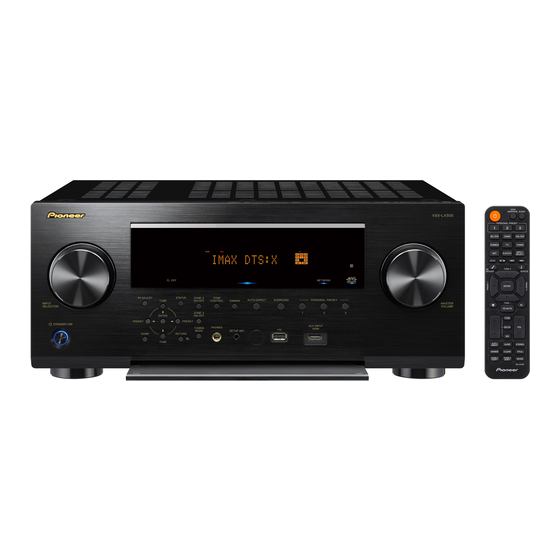 Pioneer ELITE VSX-LX505 Mode D'emploi