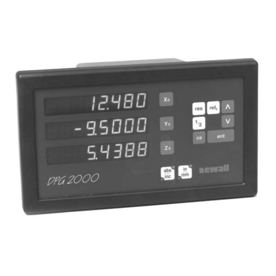 Newall DPG2000 Mode D'emploi