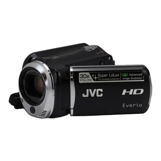 JVC Everio GZ-HD620BE Mode D'emploi