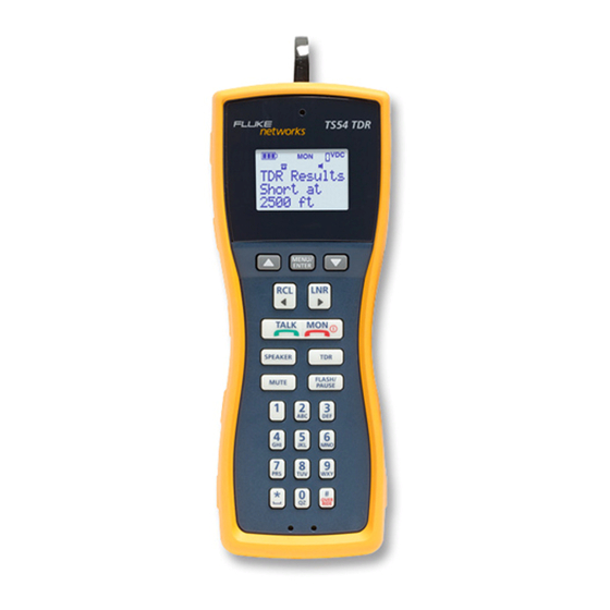 Fluke TS 54 TDR Mode D'emploi