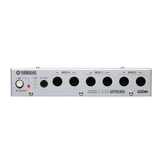 Yamaha UX256 Mode D'emploi