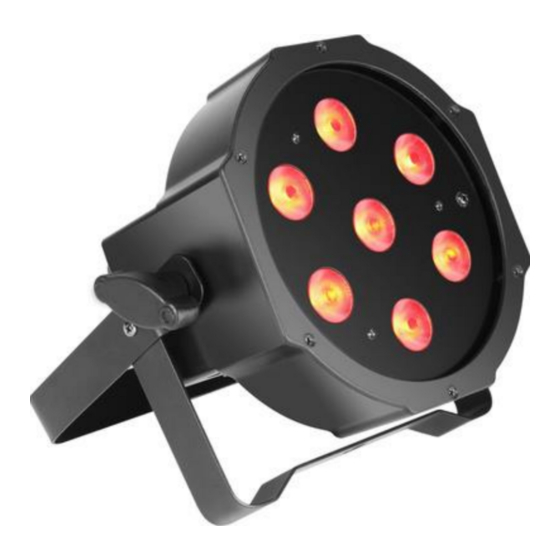 BoomToneDJ Slim PAR 7x LED 10W-RGBW Mode D'emploi