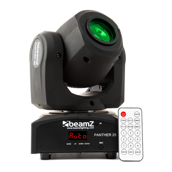 Beamz Panther 25 Led Spot Manuel D'instructions