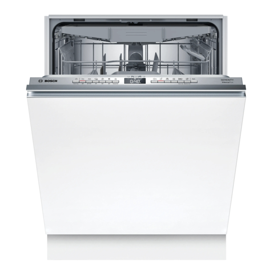 Bosch SMV4EVX36F Manuel D'utilisation