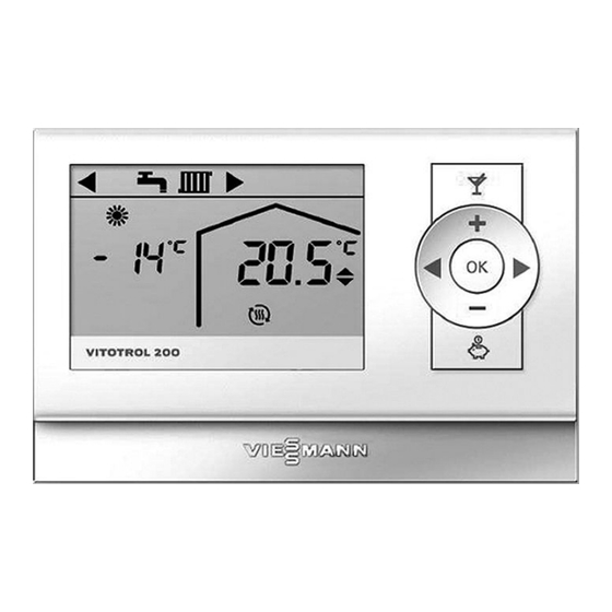 Viessmann VITOTROL 200A Notice D'utilisation