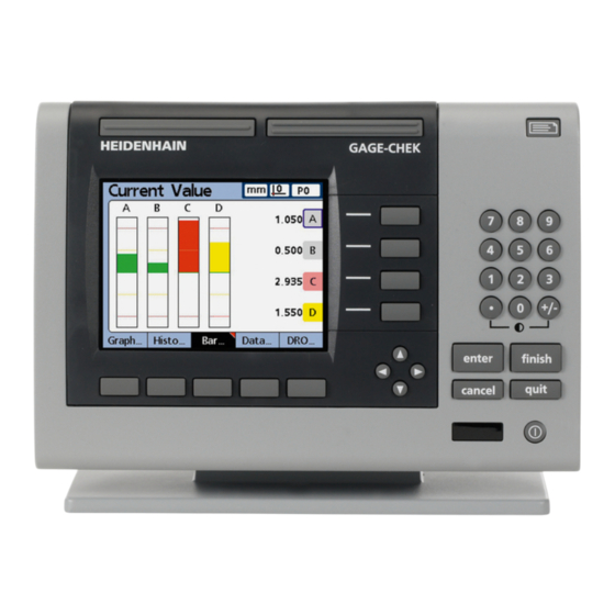 HEIDENHAIN ND 2100G GAGE-CHEK Manuel D'utilisation