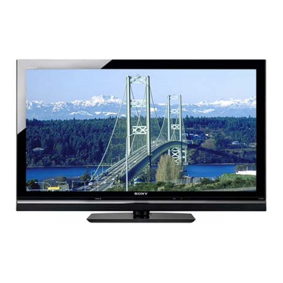 Sony BRAVIA KDL-52W5500E Mode D'emploi