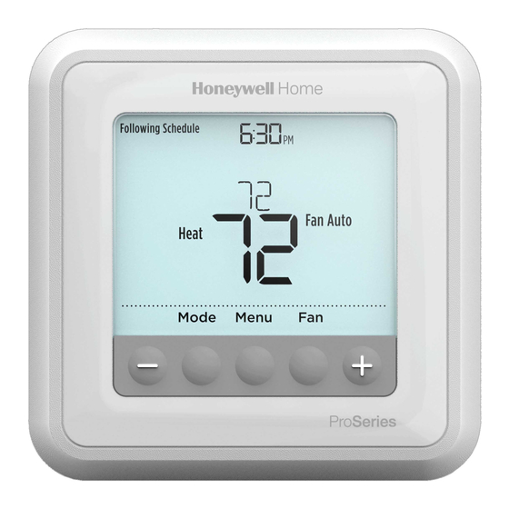 Honeywell Home TH6220WF2006/U Instructions D'installation
