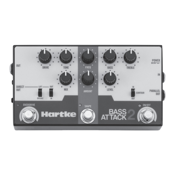 Hartke Bass Attack 2 Mode D'emploi