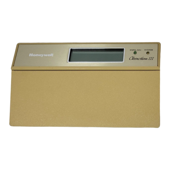 Honeywell T8600 Notice D'installation