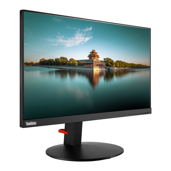 Lenovo ThinkVision T22i-10 Guide De L'utilisateur