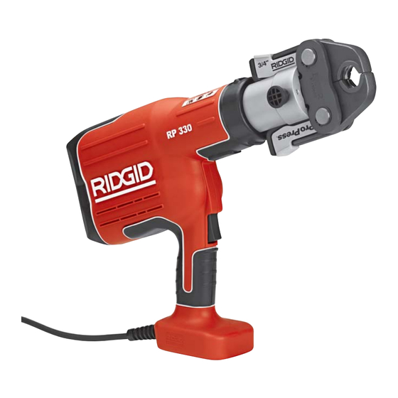 RIDGID RP 330 Serie Mode D'emploi