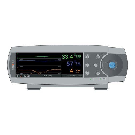Sentec tcPCO2 Mode D'emploi
