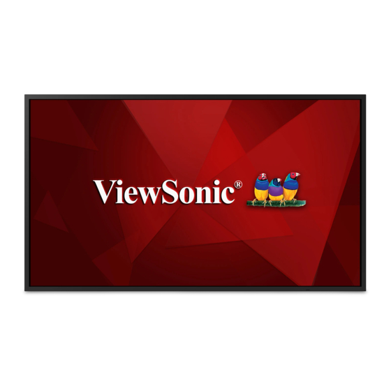 ViewSonic CDE4320 Manuel Utilisateur