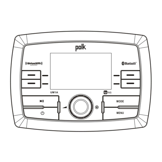 Polk UM1A Manuel D'installation Et D'utilisation