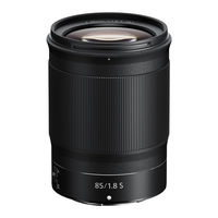 Nikon NIKKOR Z 85mm f/1.8 S Manuel D'utilisation Et Garantie