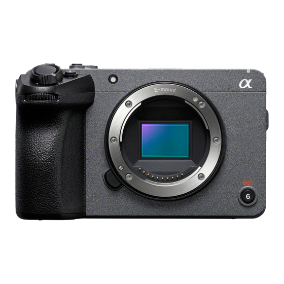 Sony ILME-FX30 Guide D'aide