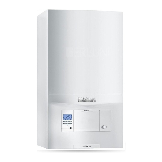 Vaillant ecoTEC pro VUW FR 286/5-3 E Manuels