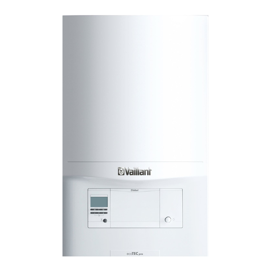 Vaillant ecoTEC pro VUW FR 286/5-3 E Notice D'emploi