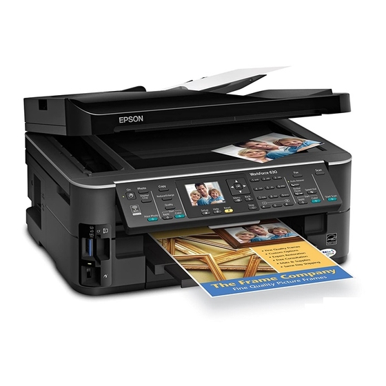Epson WorkForce 630 Série Guide De L'utilisateur
