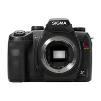 Sigma SD14 Mode D'emploi