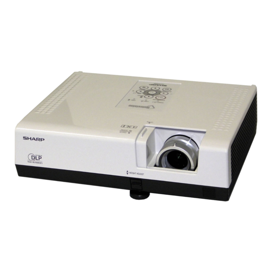 Sharp PG-D3550W Manuel De Configuration