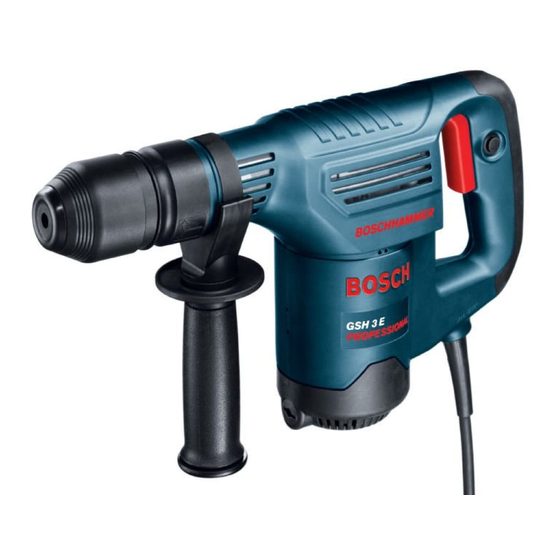 Bosch GSH 3 E PROFESSIONAL Instructions D'emploi