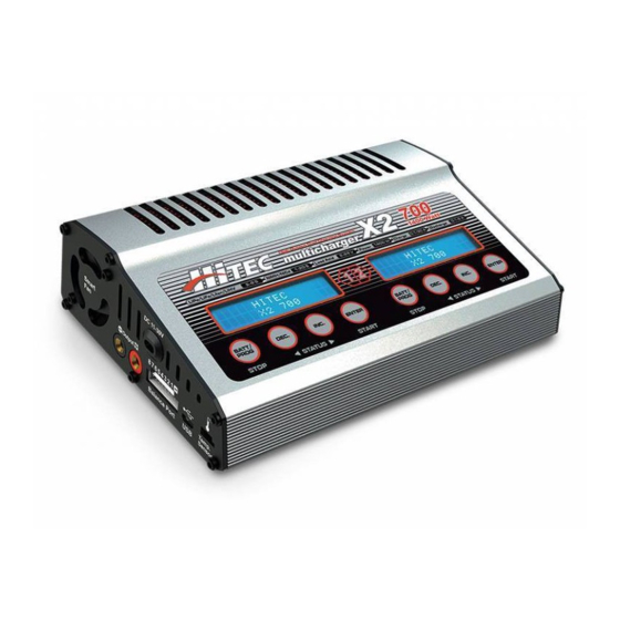 Multiplex HiTEC X2-700 Multi-Charger Manuels