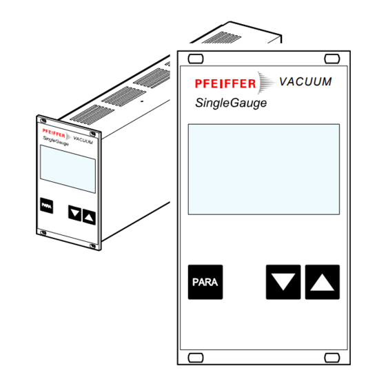 Pfeiffer Vacuum SingleGauge TPG 261 Manuels