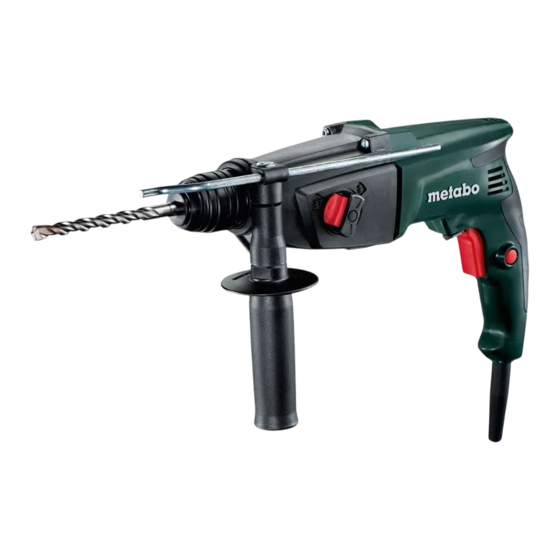 Metabo BHE 2444 Mode D'emploi