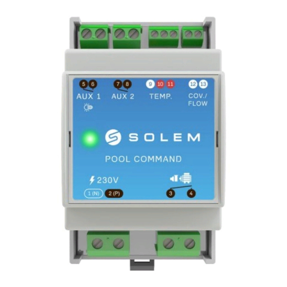 Solem POOL COMMAND Guide D'utilisation