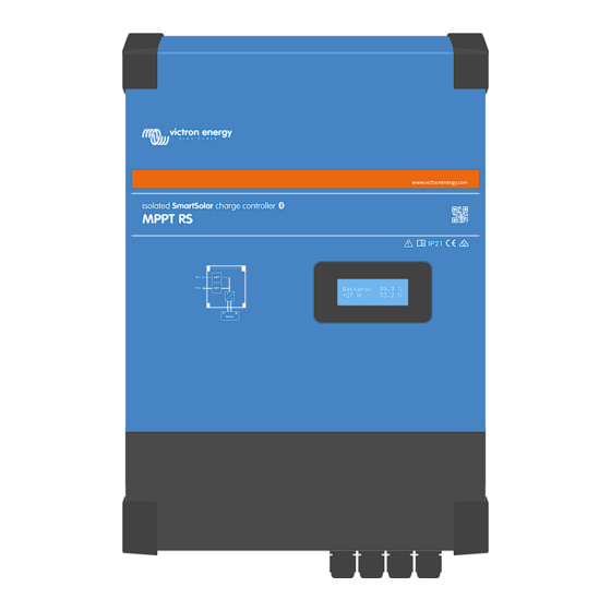 Victron energy SmartSolar MPPT RS Serie Mode D'emploi