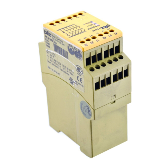 Pilz PZE X5 Manuel D'utilisation