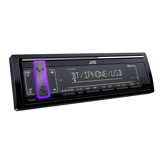 JVC KD-X361BT Guide Rapide