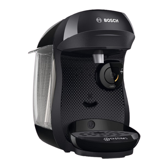 Bosch TASSIMO happy friendly TAS10 Serie Manuel D'utilisation