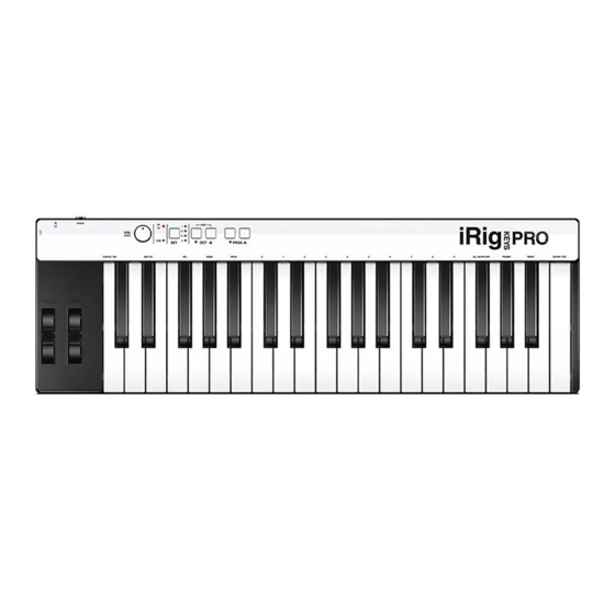 IK Multimedia iRig KEYS PRO Mode D'emploi