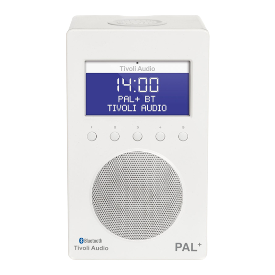 Tivoli Audio PAL+ Manuel Du Propriétaire