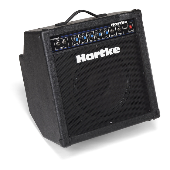 Hartke B Bass Combo Série Manuels