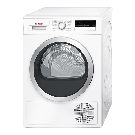 Bosch WTN85201FF Notice D'utilisation Et D'installation