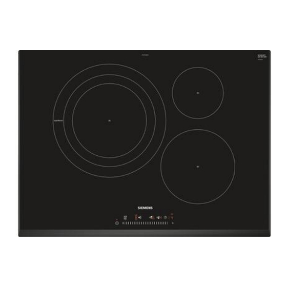 Siemens EH FD Serie Mode D'emploi