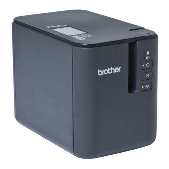 Brother PT-P900W Guide D'installation Rapide